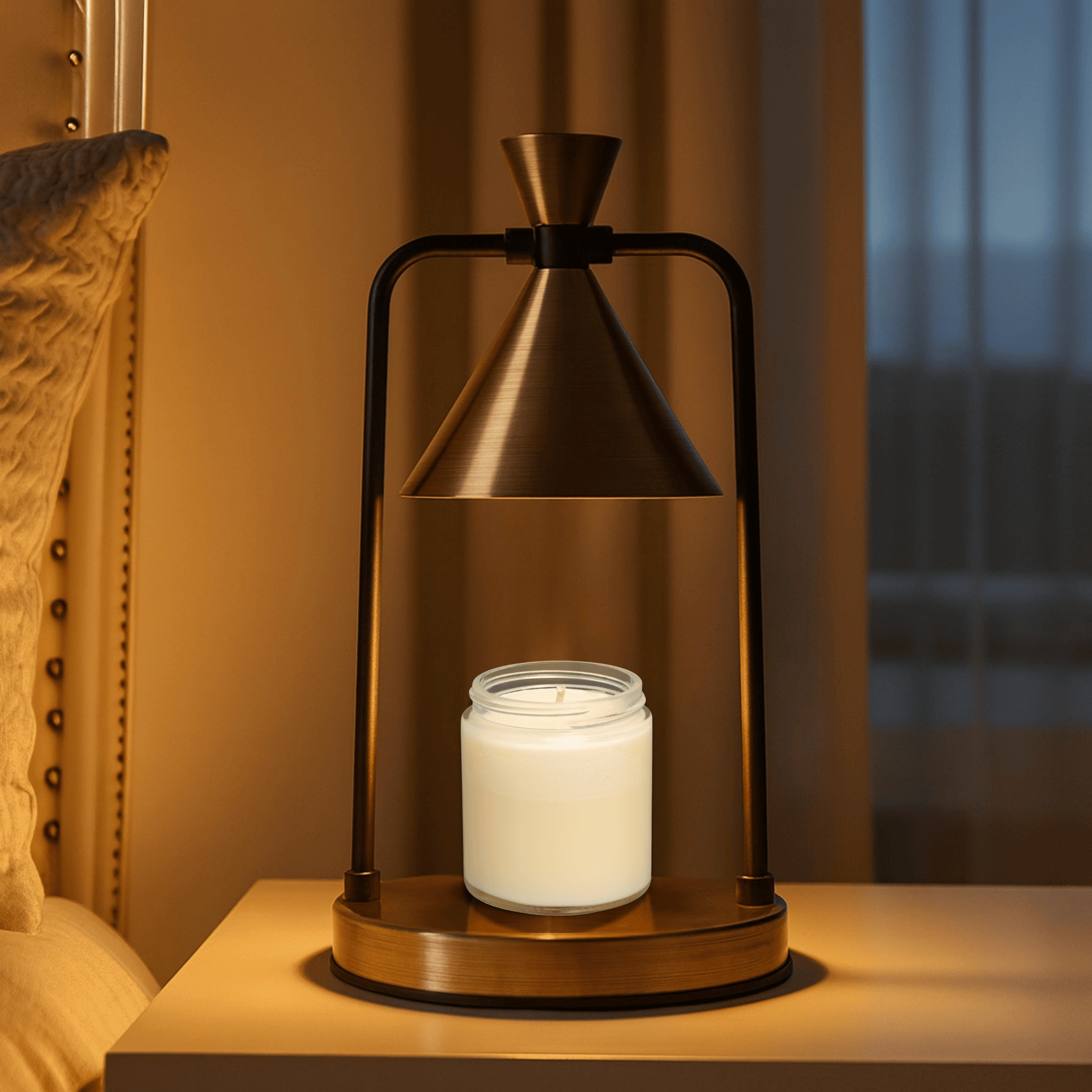 Retro Candle Warmer Lamp Dimmable Wax Melt Electric LED Lamp Home Bedroom Decor