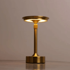 Rise Cordless LED Table Lamp Rechargeable Minimalist Restaurant Bar Bedside — Orange Black Silver Gold