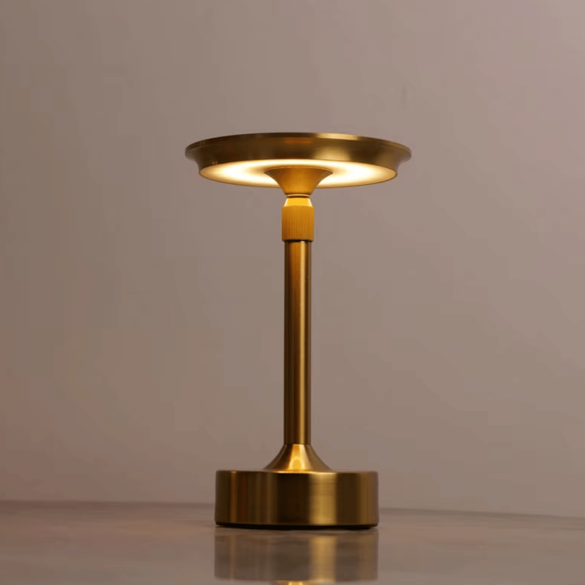 Rise Cordless LED Table Lamp Rechargeable Minimalist Restaurant Bar Bedside — Orange Black Silver Gold