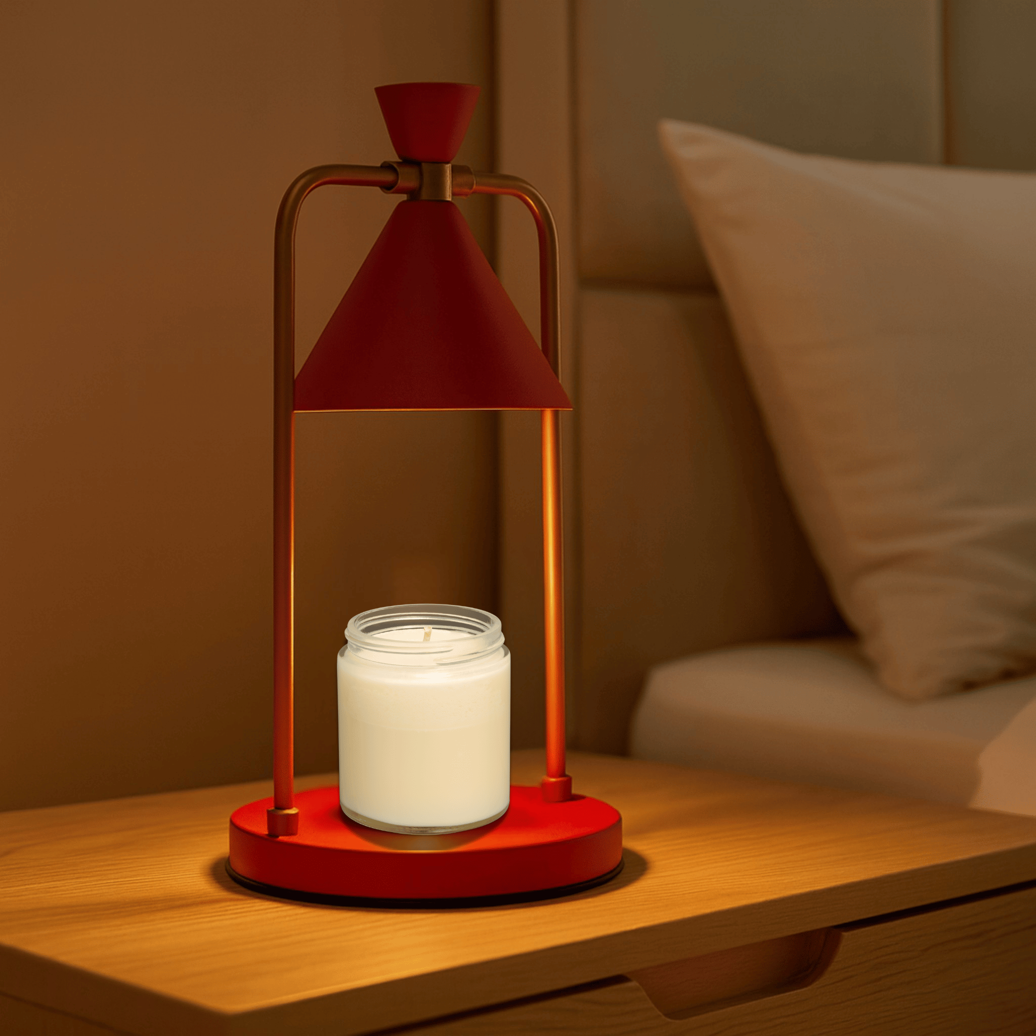 Retro Candle Warmer Lamp Dimmable Wax Melt Electric LED Lamp Home Bedroom Decor