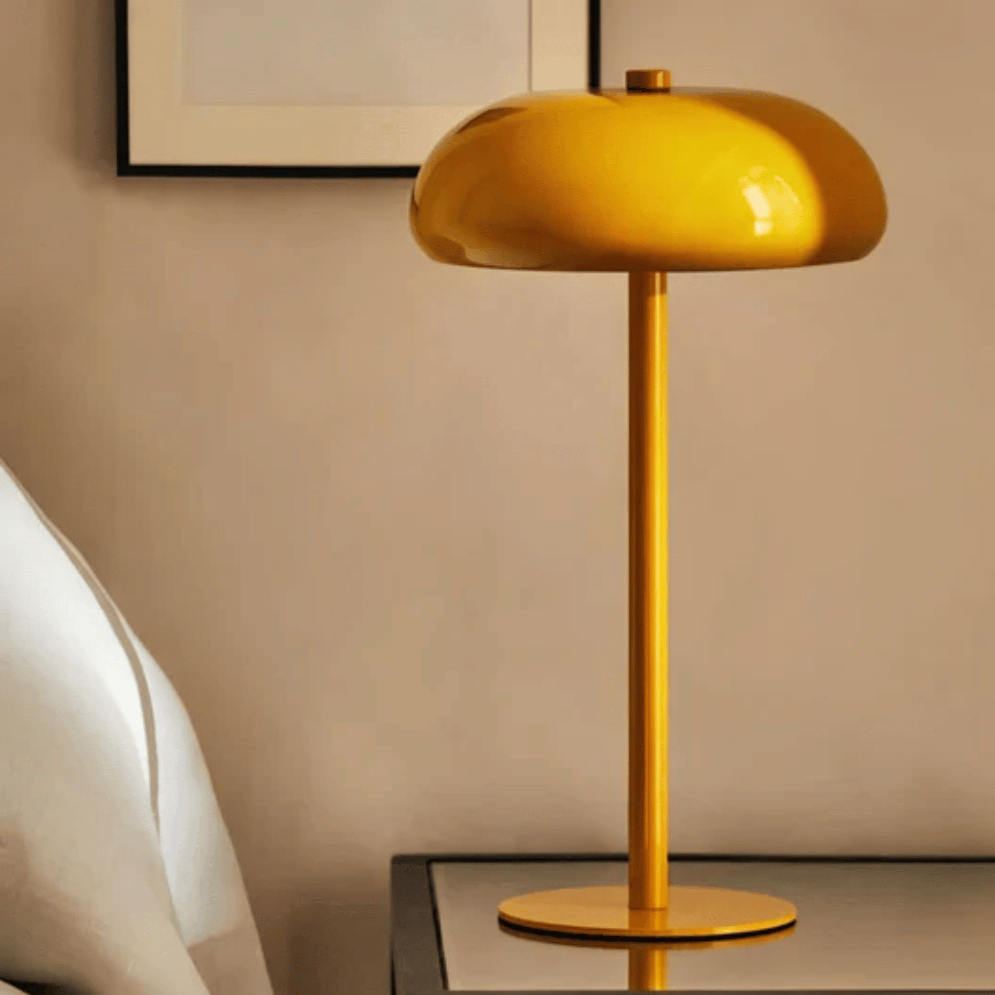 Essence Rechargeable Touch Table Lamp Portable Bedside Dining Cafe — White Black Wine Red Yellow