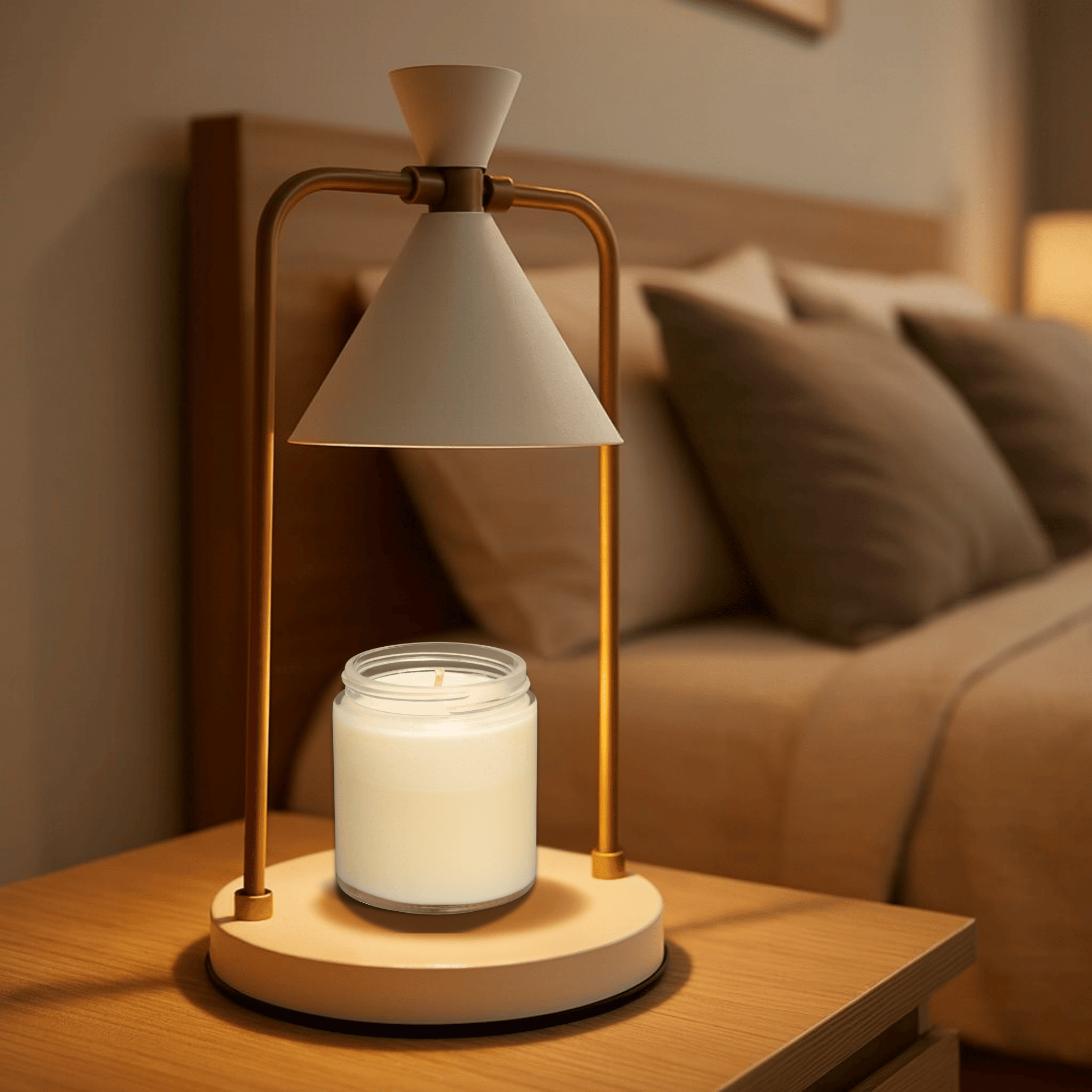 Retro Candle Warmer Lamp Dimmable Wax Melt Electric LED Lamp Home Bedroom Decor