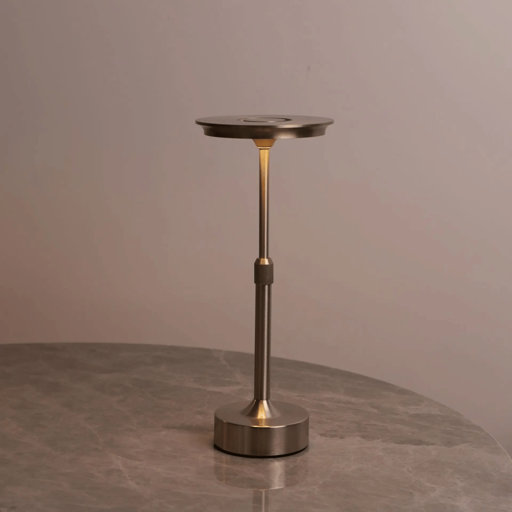 Rise Cordless LED Table Lamp Rechargeable Minimalist Restaurant Bar Bedside — Orange Black Silver Gold