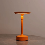 Rise Cordless LED Table Lamp Rechargeable Minimalist Restaurant Bar Bedside — Orange Black Silver Gold