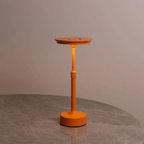 Rise Cordless LED Table Lamp Rechargeable Minimalist Restaurant Bar Bedside — Orange Black Silver Gold