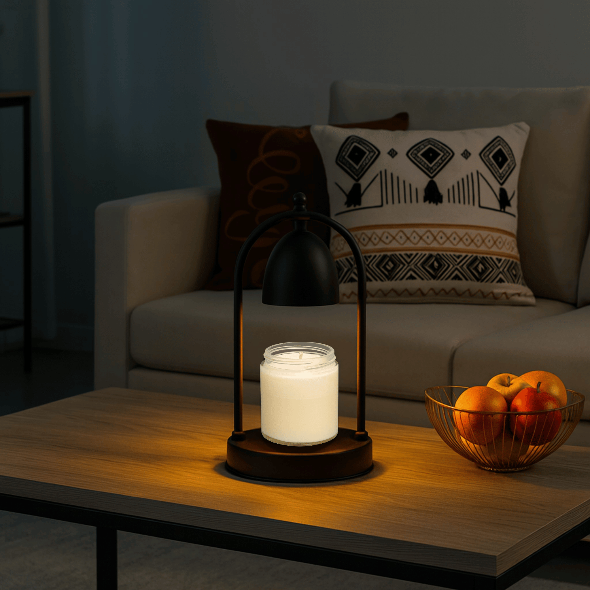 GlowHaven Candle Warmer Lamp Dimmable Wax Melt LED Table Light Bedroom Decor