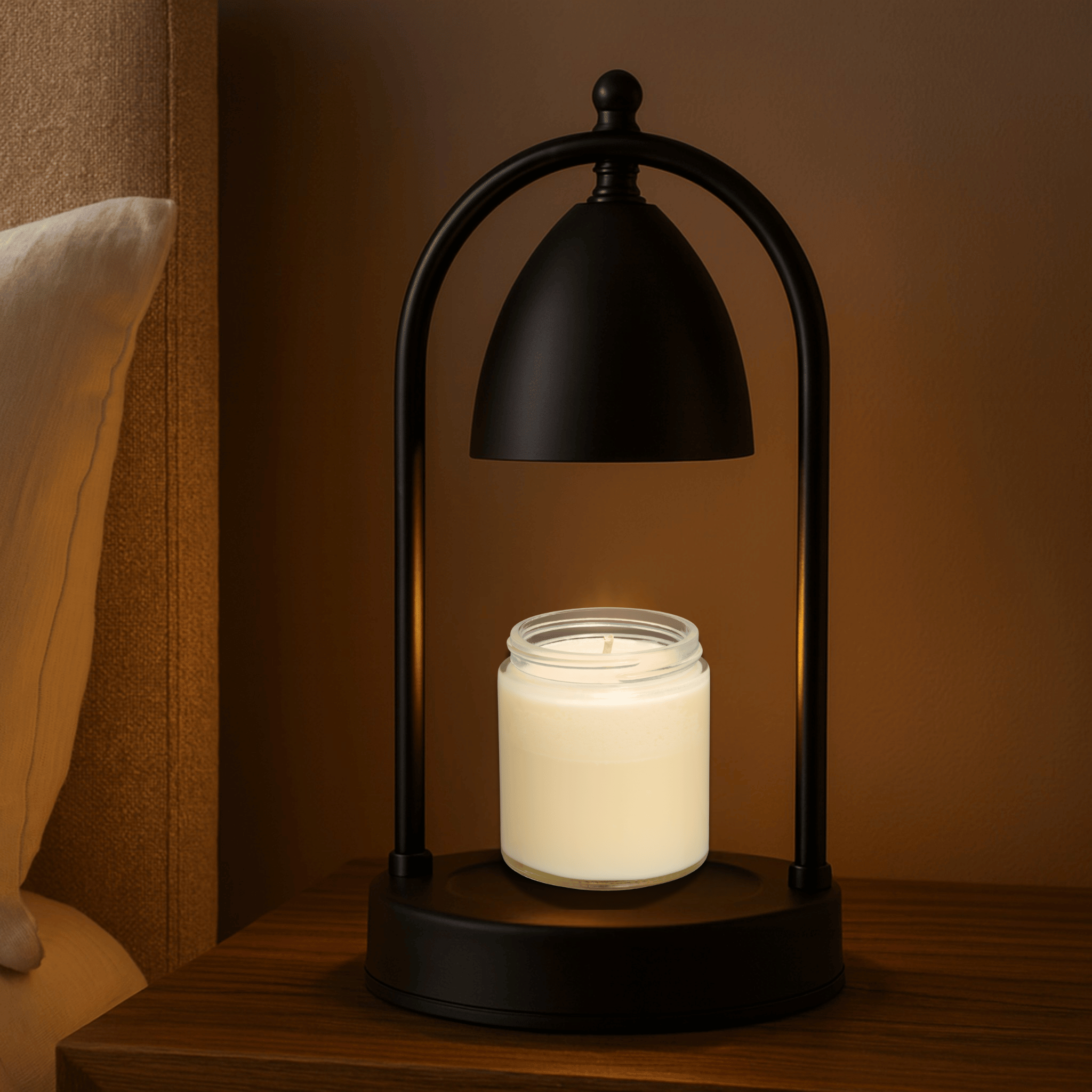 GlowHaven candle warmer lamp dimmable wax melt LED table light bedroom decor