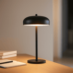 Essence Rechargeable Touch Table Lamp Portable Bedside Dining Cafe — White Black Wine Red Yellow