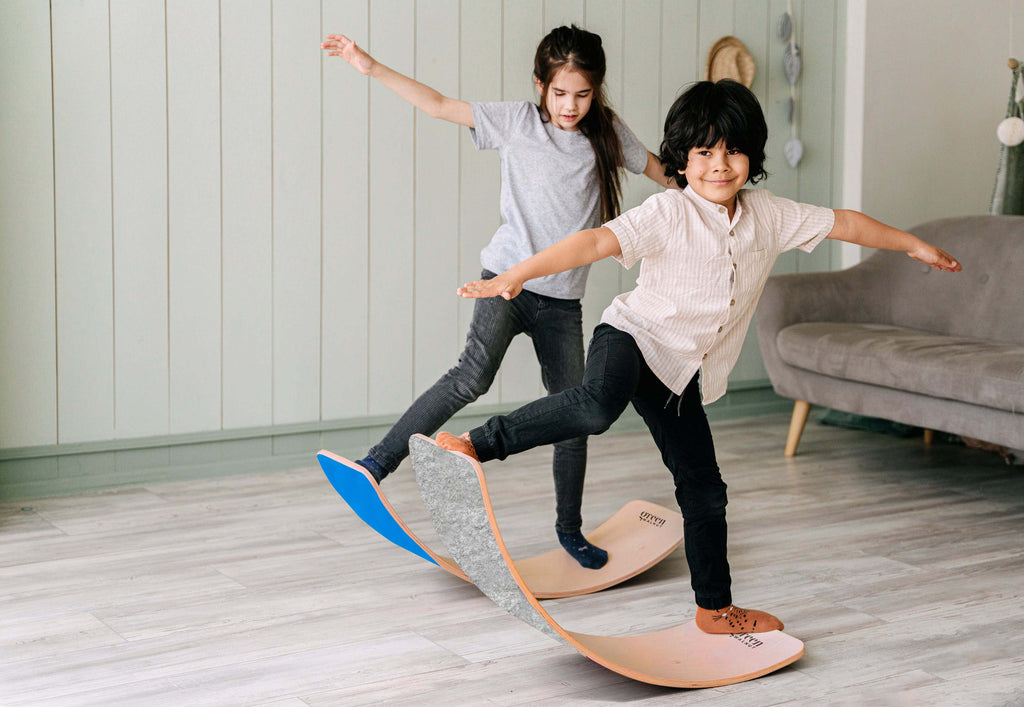 Large Wooden Balance Board (With Coloured Felt)