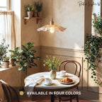 Vintage Floral Glass Pendant Light Height Adjustable Dining Room Bedroom — Purple Clear Gold Green