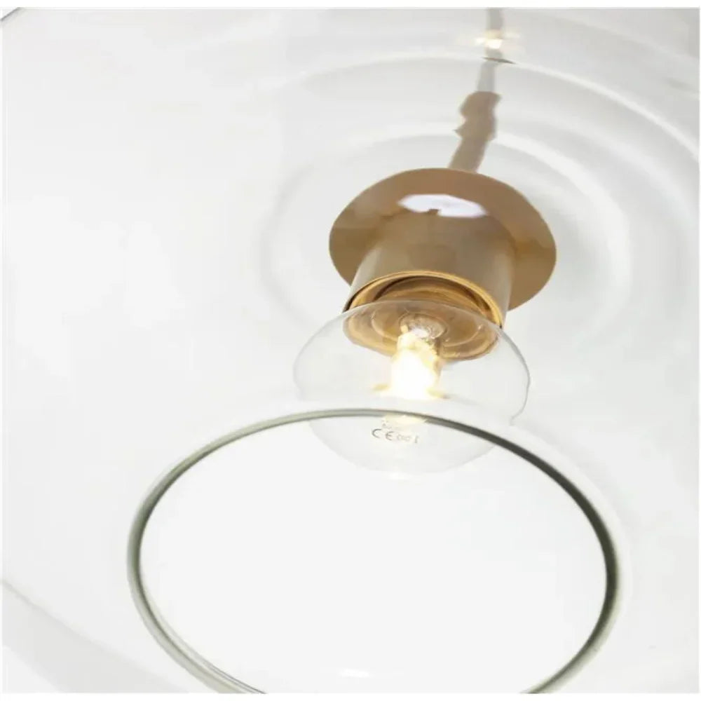 June Pendant Light Glass, Clear/Amber Diamond shape