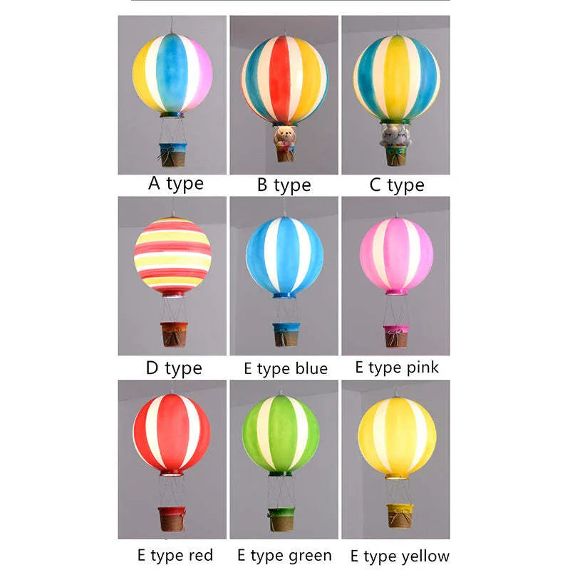 Aria Creative Colorful Balloon Pendant Light, Bedroom