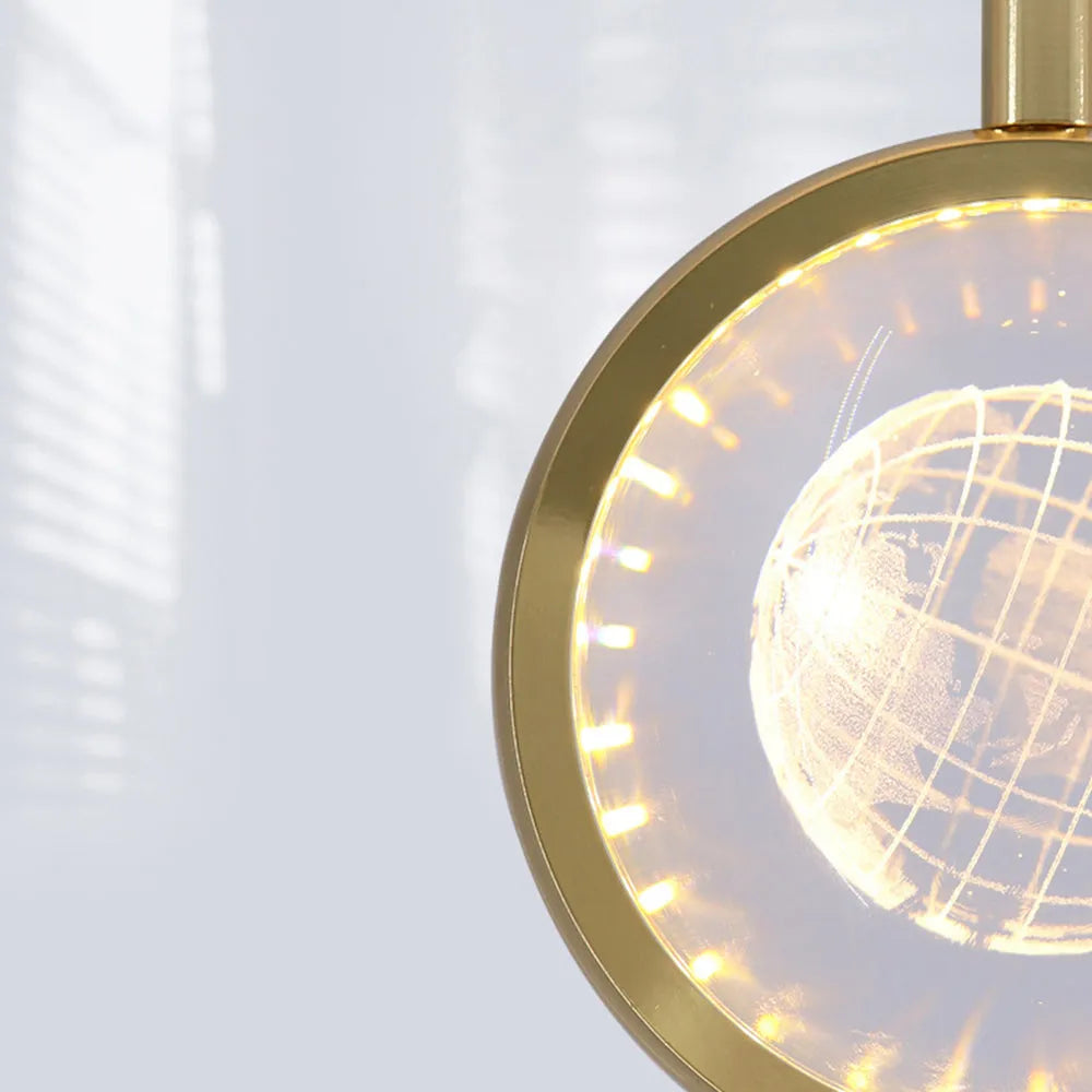 Kristy Morden Spherical Metal Pendant Light, Gold