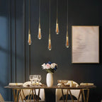 Teardrop Gold Pendant Light