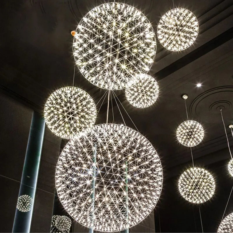 Arisha Firework Art Deco Orbit Shade Pendant Light
