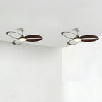 Modern Minimalist Geometric 6-Speed Ceiling Fan LED Light DC Motor Bedroom Living Room — 42 to 52 Inch