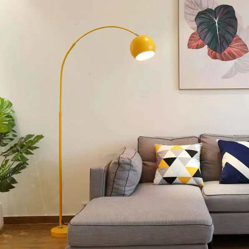 Mira Macaron Modern Fishing Arc Floor Lamp