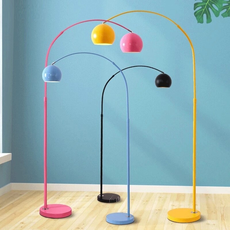 Mira Macaron Modern Fishing Arc Floor Lamp
