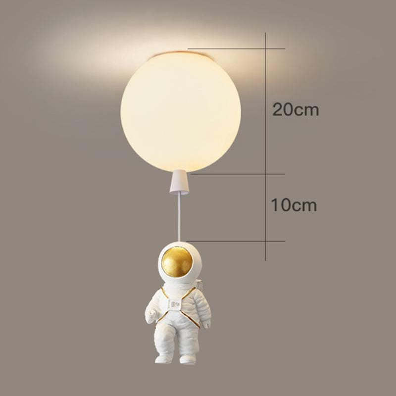 Aria Astronaut Balloon Flush Mount Ceiling Light, L 20/25/30/35cm