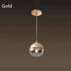 Brina Frosted Balloon Pendant Light Gradient