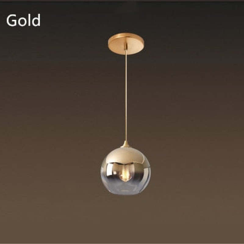 Brina Frosted Balloon Pendant Light Gradient