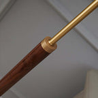 Ozawa Simple Walnut/Metal/Fabric, Table/Floor Lamp, Living Room