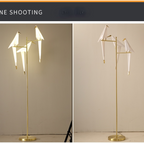 Clifford Nordic Bird Table /Floor Lamp, Gold, 1/2/3 Light
