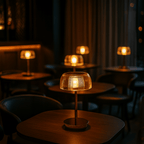 Jellyfish LED table lamp rechargeable touch control bedside dining restaurant