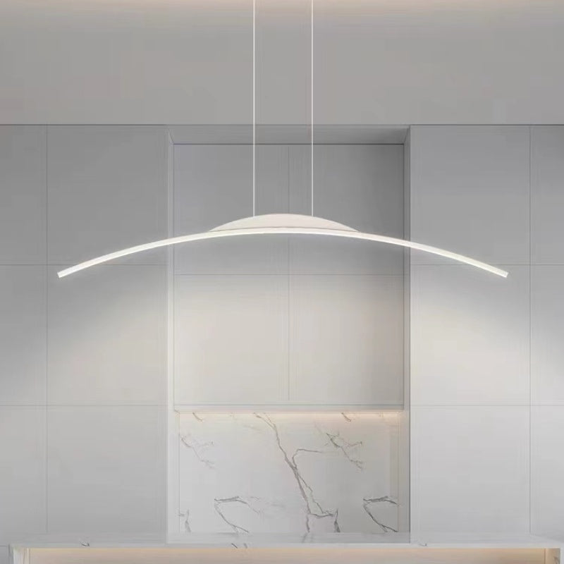 Floa Minimalist Linear Metal Remote Control Pendant Light