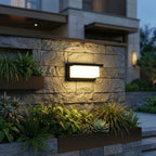 Motion Sensor Outdoor Wall Light Matte Black Waterproof IP66