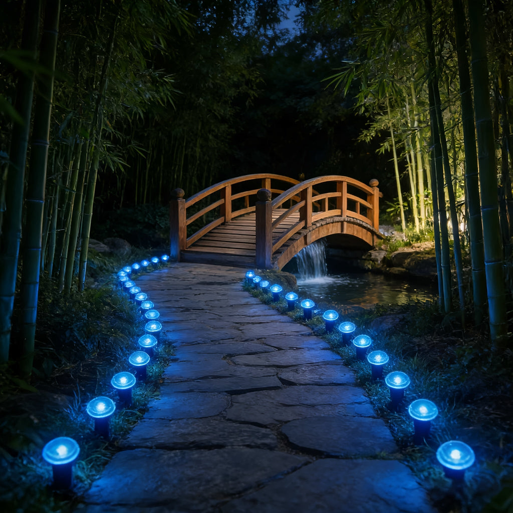 30-LED Solar Pathway Lights, Outdoor Landscape & Lawn Stake Lights, IP66