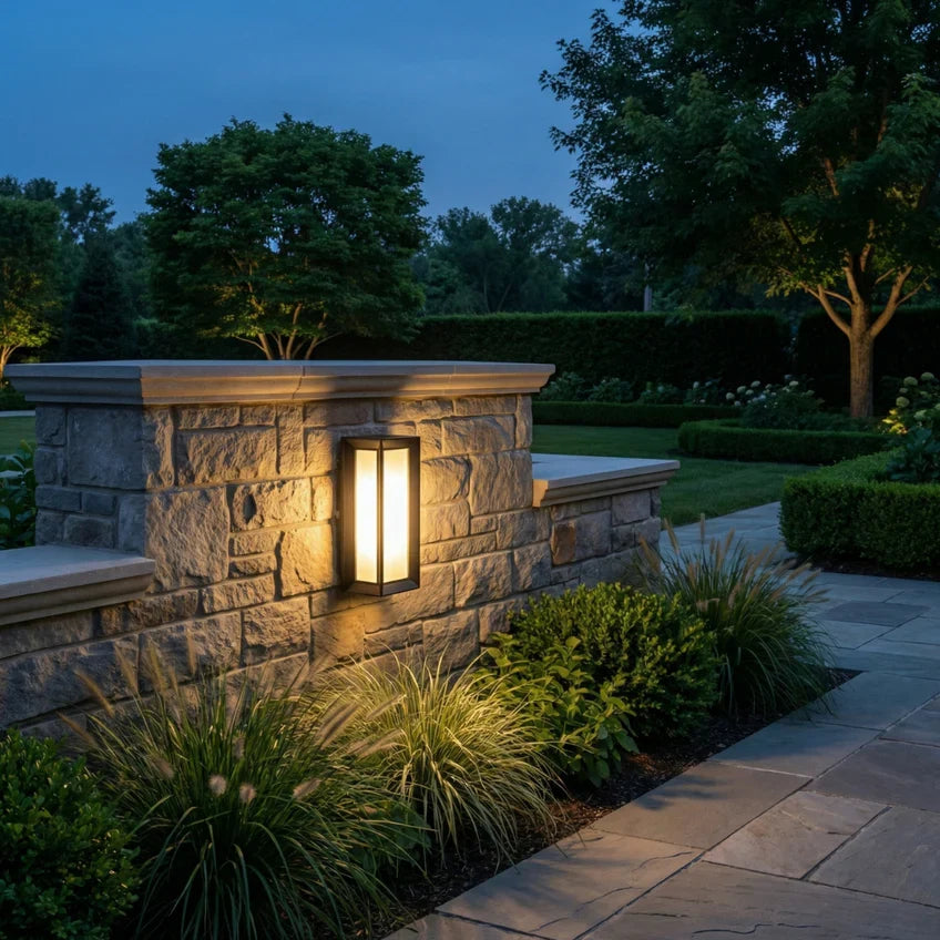 Motion Sensor Outdoor Wall Light Matte Black Waterproof IP66