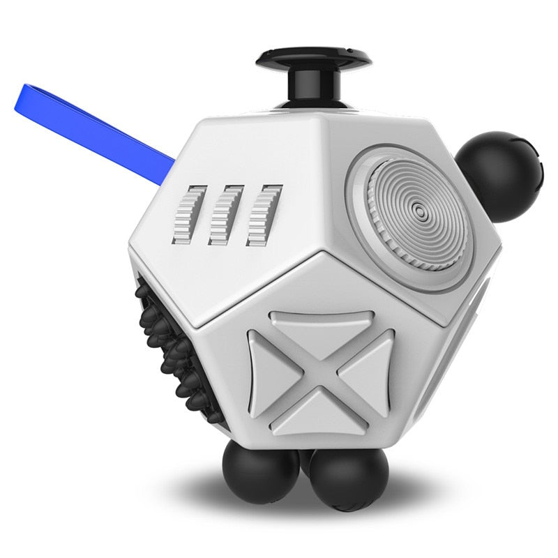 12-Sided Anti-Stress Fidget Cube – Anxiety and Focus Relief Toy for Kids & Adults