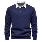 Amazirhub | Men’s Long Sleeve Polo Sweatshirt
