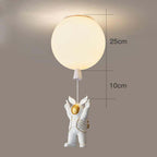 Aria Astronaut Balloon Flush Mount Ceiling Light, L 20/25/30/35cm