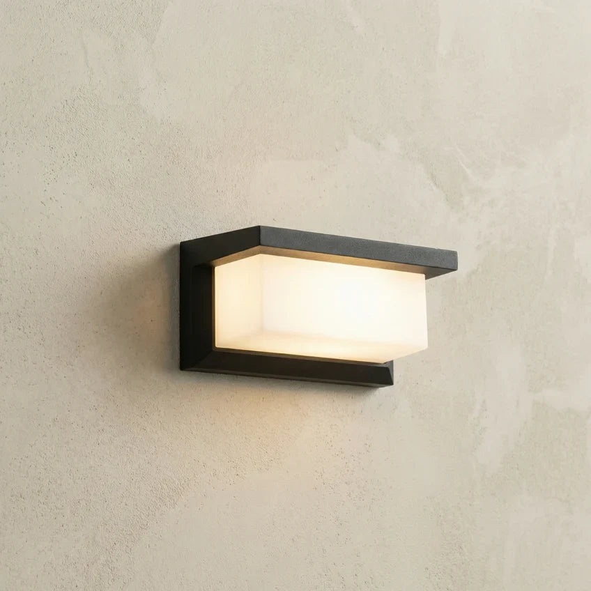 Motion Sensor Outdoor Wall Light Matte Black Waterproof IP66