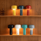 GlowCap Mini Rechargeable Touch LED Table Lamp Bedside Warm White