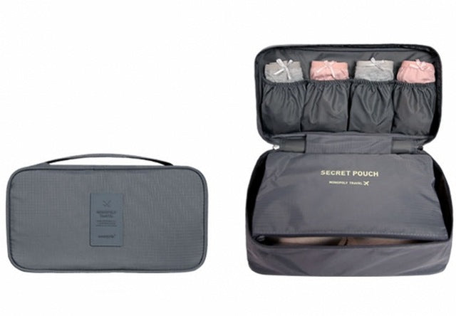 Travel Suitcase Organizer Bag for Women – Lingerie, Bra & Toiletry Pouch