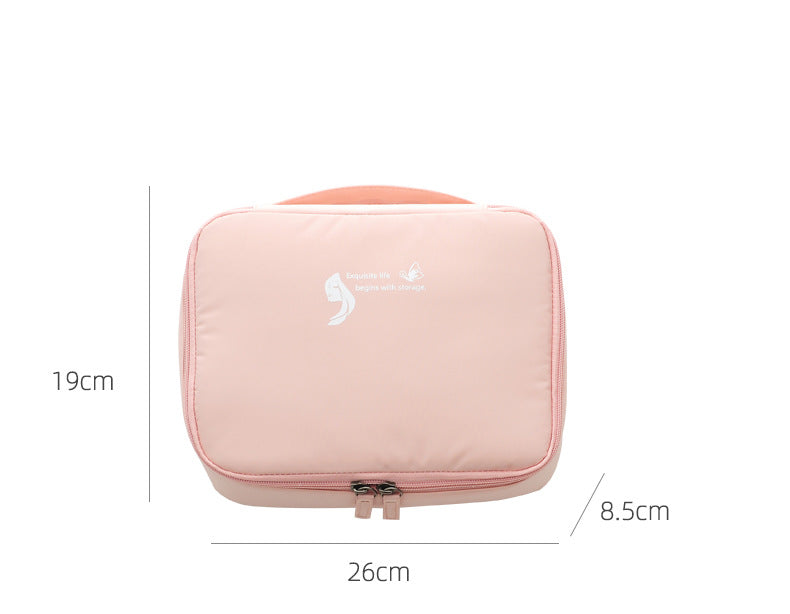 ravel Makeup Bag Organizer with Compartments & Brush Holder