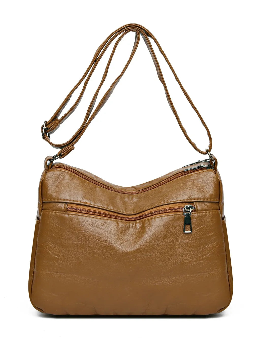 Sac à bandoulière en cuir PU froncé Arelia