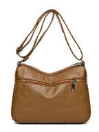 Arelia Ruched PU Leather Shoulder Bag