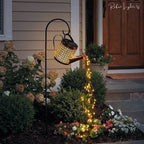Solar Watering Can Waterfall Garden Lamp Decorative Outdoor LED