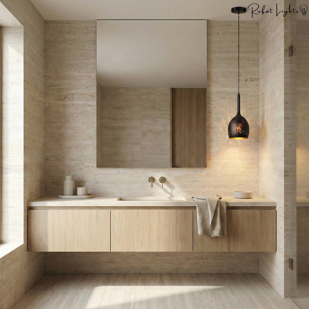 Vintage Etch Shade Metal Pendant Light Height Adjustable Dining Room Kitchen — 7 Styles