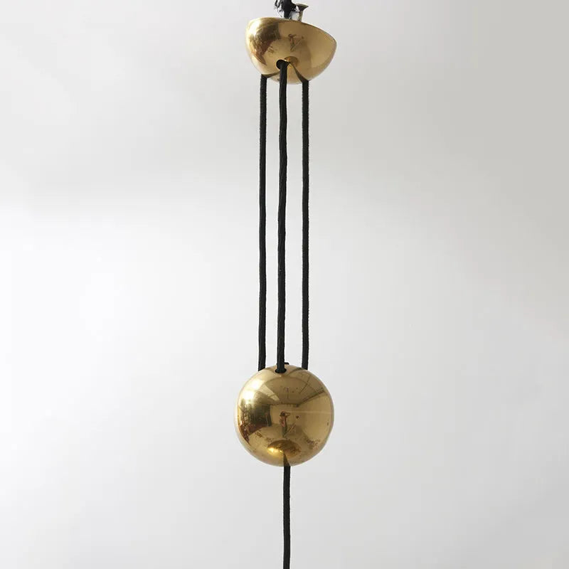 Pyra Minimalist Metal Pendant Light, Gold