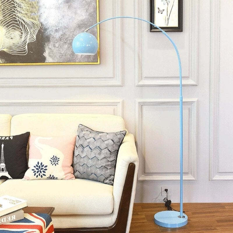 Mira Macaron Modern Fishing Arc Floor Lamp
