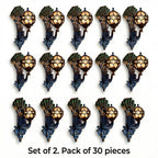Peacock Outdoor Wall Light Retro European Aluminum Waterproof Hardwired — Black Bronze Sets