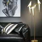 Clifford Nordic Bird Table /Floor Lamp, Gold, 1/2/3 Light