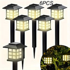 Solar Pathway Lights Waterproof Auto On-Off LED Outdoor Garden Patio IP44 — 6, 12 & 24-Pack