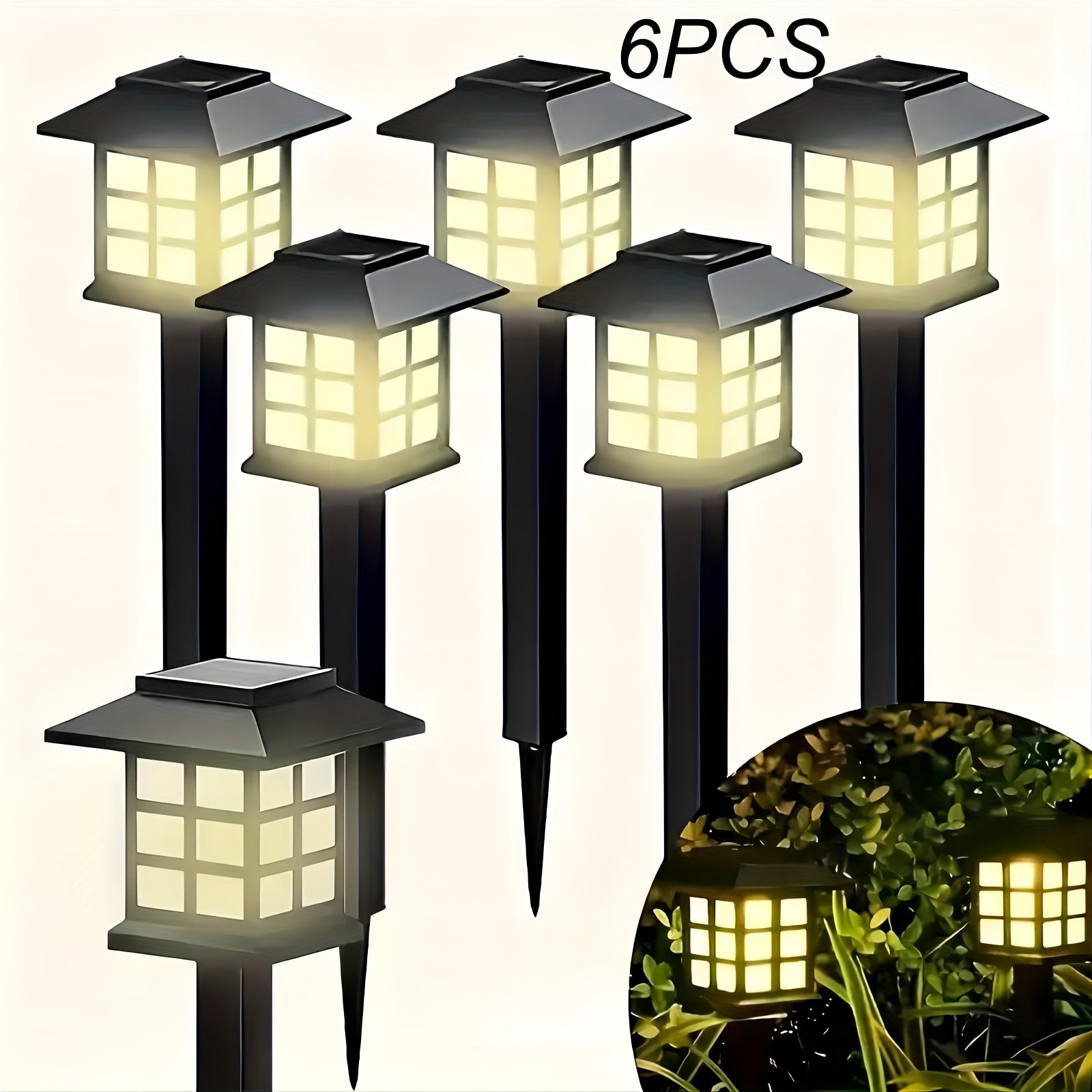 Solar Pathway Lights Waterproof Auto On-Off LED Outdoor Garden Patio IP44 — 6, 12 & 24-Pack
