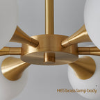 Valentina  Contemporary  Flush Mount Ceiling  Light, Glass Bubble